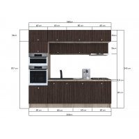 Bucatarie ZONE 260 FRONT PAL K002 / decor 8548
